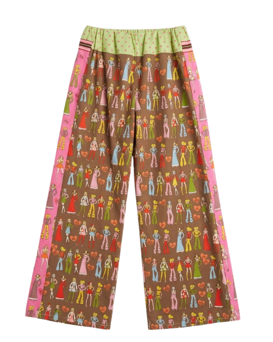 70s Girls Graphic Pants