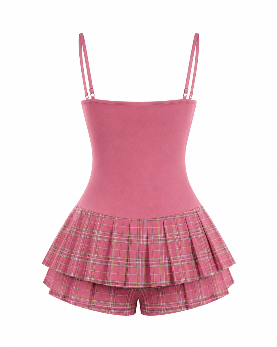 Lolita Plaid Romper